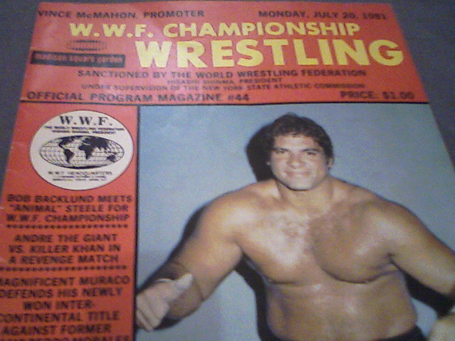 Afflictor Com Miscellaneous Media Madison Square Garden Professional Wrestling Program 1981