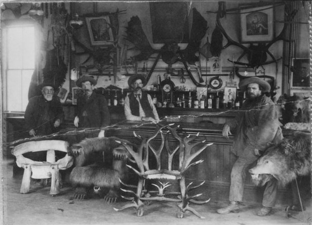 Historic Photo Print CA 1889 Mountain Men in Seth Kinman's Bar Humboldt Cnty