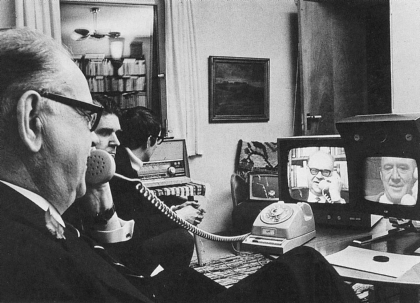 Afflictor Tage Erlander Videoconferences In Sweden 1960 