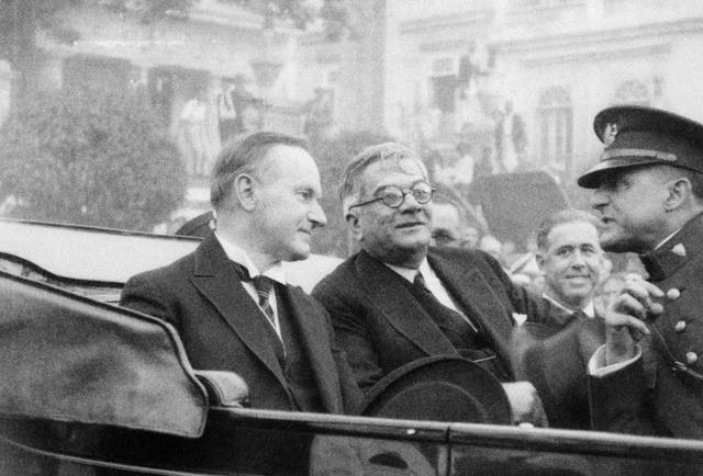 Coolidge and Machado in Cuba