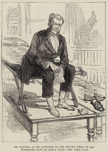 Dr Tanner, as he appeared in the Second Week of his attempted Fast of Forty Days