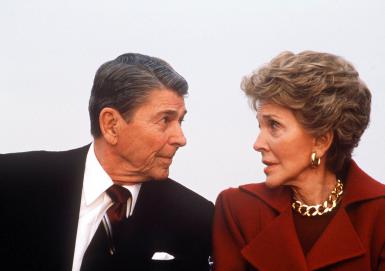 Ronald And Nancy Reagan Return To Los Angeles After Rea