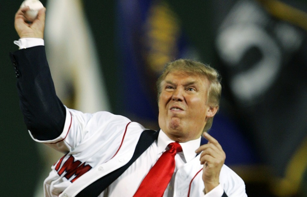 This week, Donald Trump campaign in Arizona, throwing out a fist pitch at a Spring Training game, 