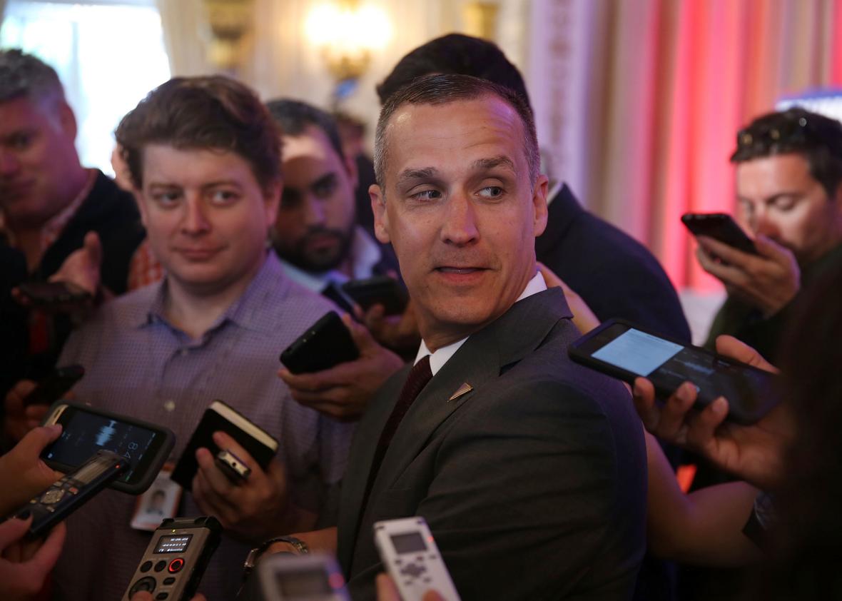 After being arrested for battery, Trump campaign manager Corey Landowski took a break from the trail this week, 