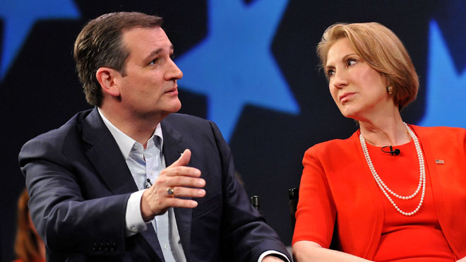 This week, Ted Cruz selected Carly Fiorina as Vice President of all the doggies.